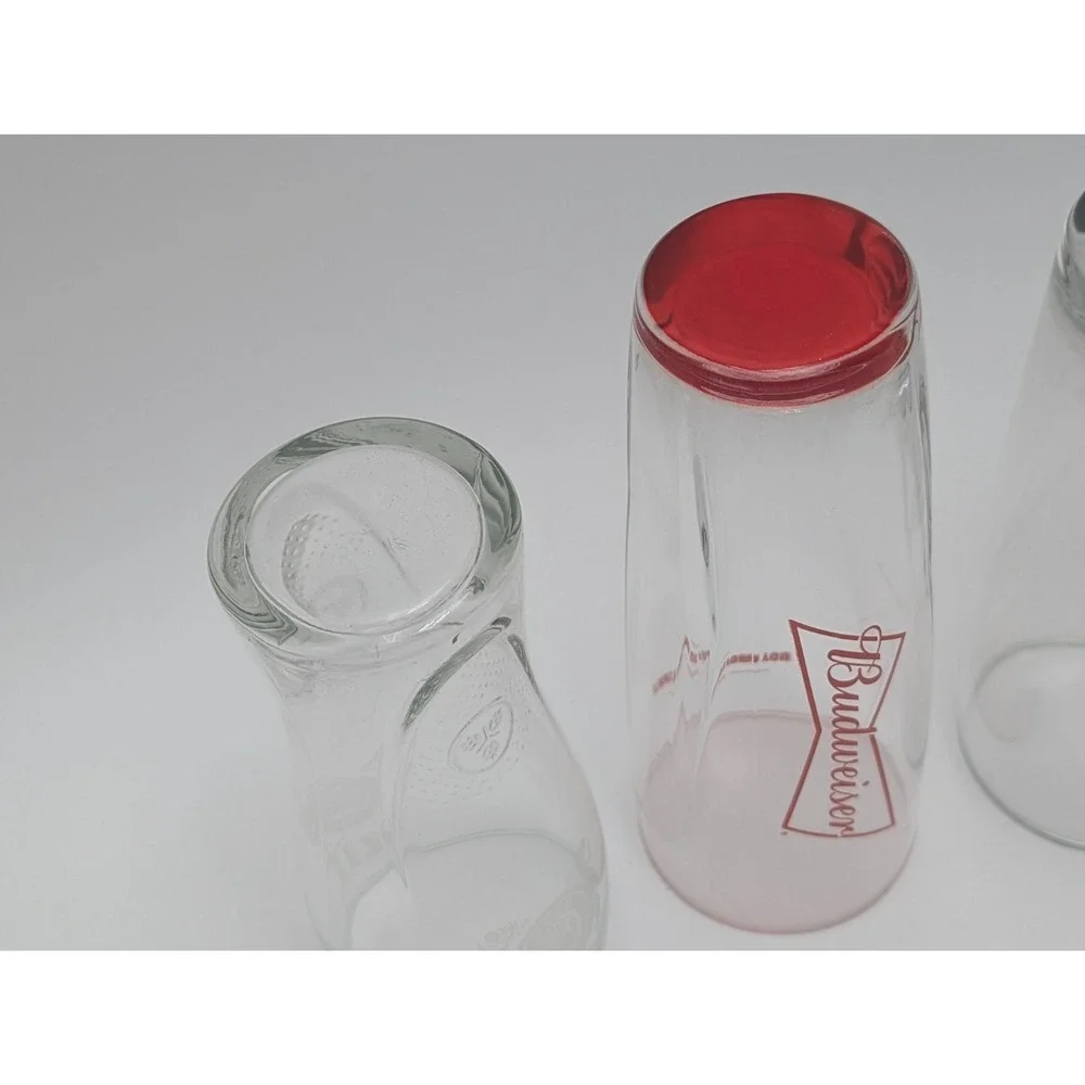 Beer Glass Mixed Lot Coors Light‎ Beer Pint Glass Budweiser Miller Lite Lot Of 4